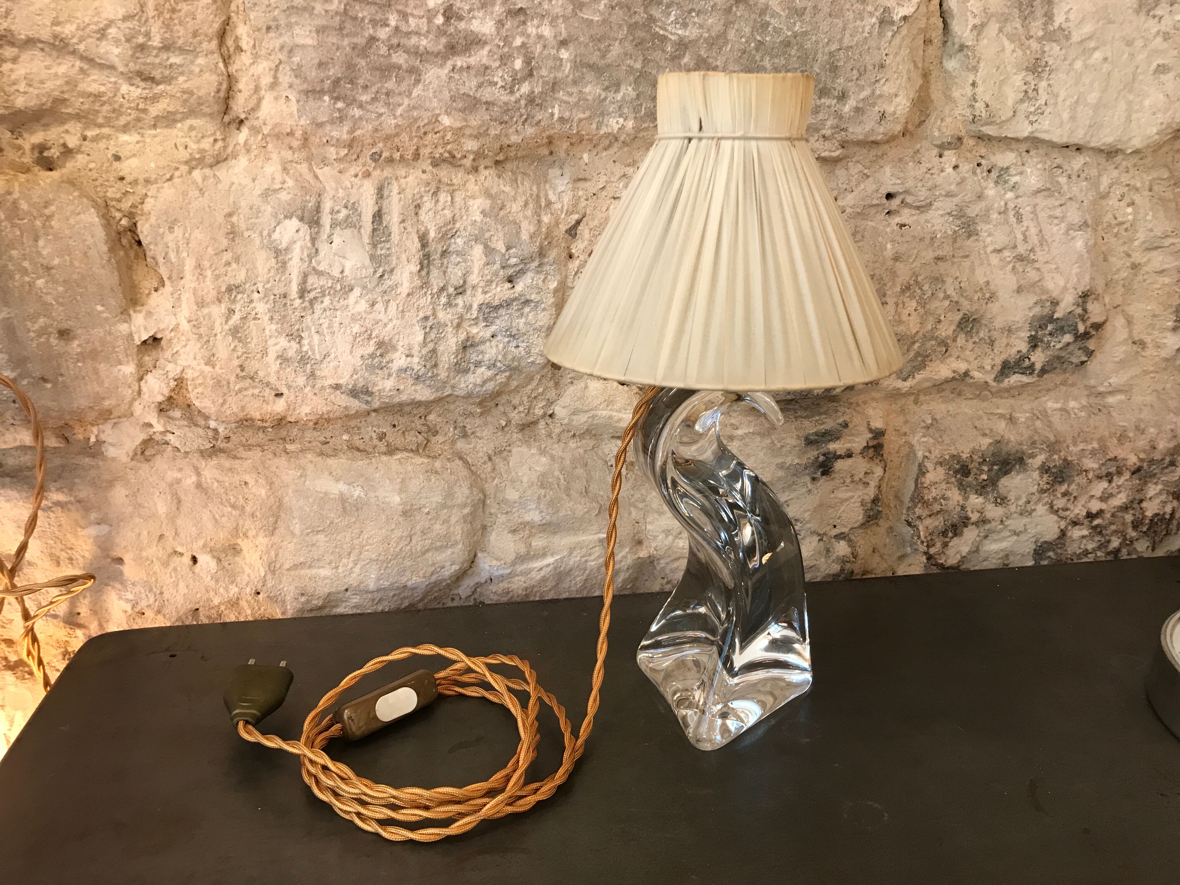 Crystal lamp of saint louis old - 1940