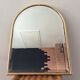 Rengency-style gold brass mirror from the 70s and 80s 45x58cm