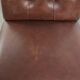 Set of 6 cognac-coloured cow leather Chesterfield dining chairs
