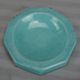 Octagonal blue-green ceramic pot and pouch Lifas / Alice Sordet-Bonifas (1902-1975)