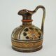 Italian ceramic vase jug italica ars model 1680/16 brown and orange