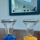 Set of 8 glass ice cream bowls