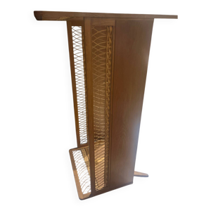 lit vintage en bois et