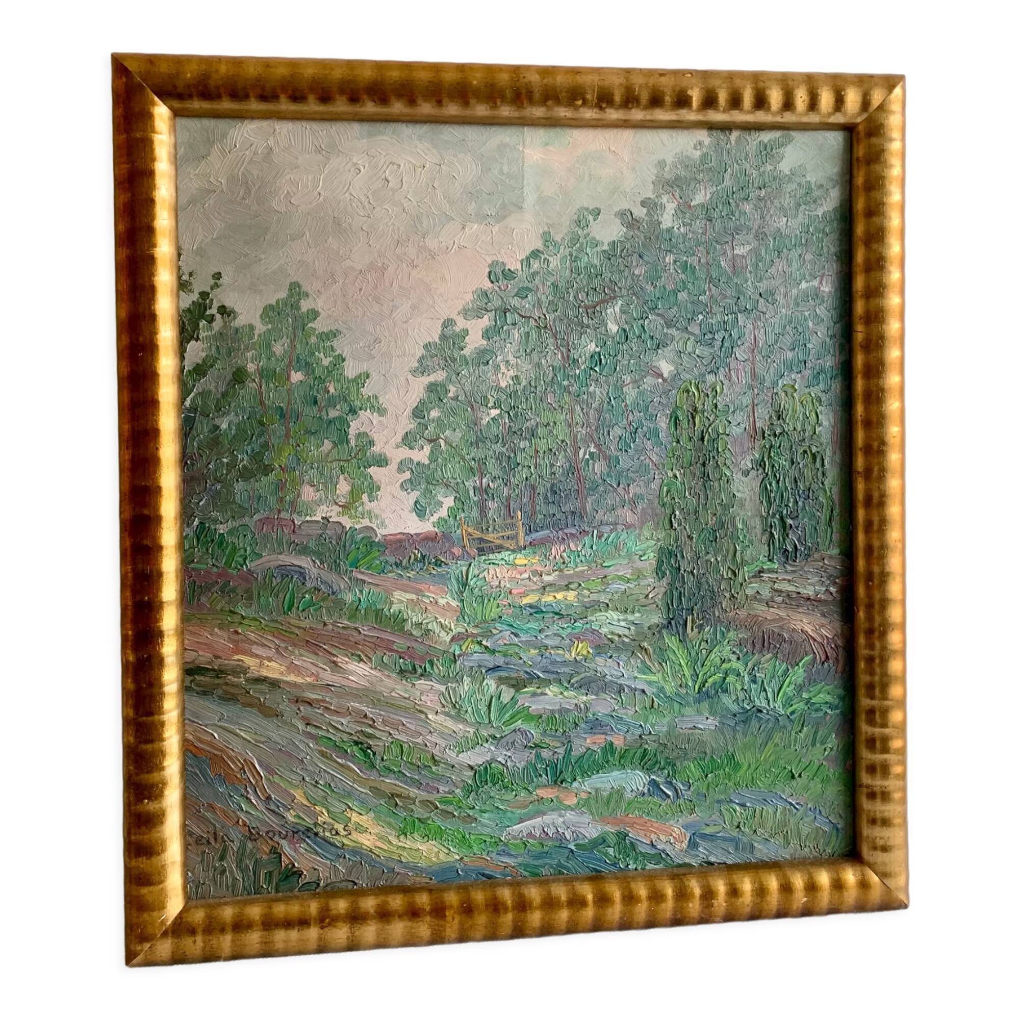 Peinture à l’huile de paysage 1920