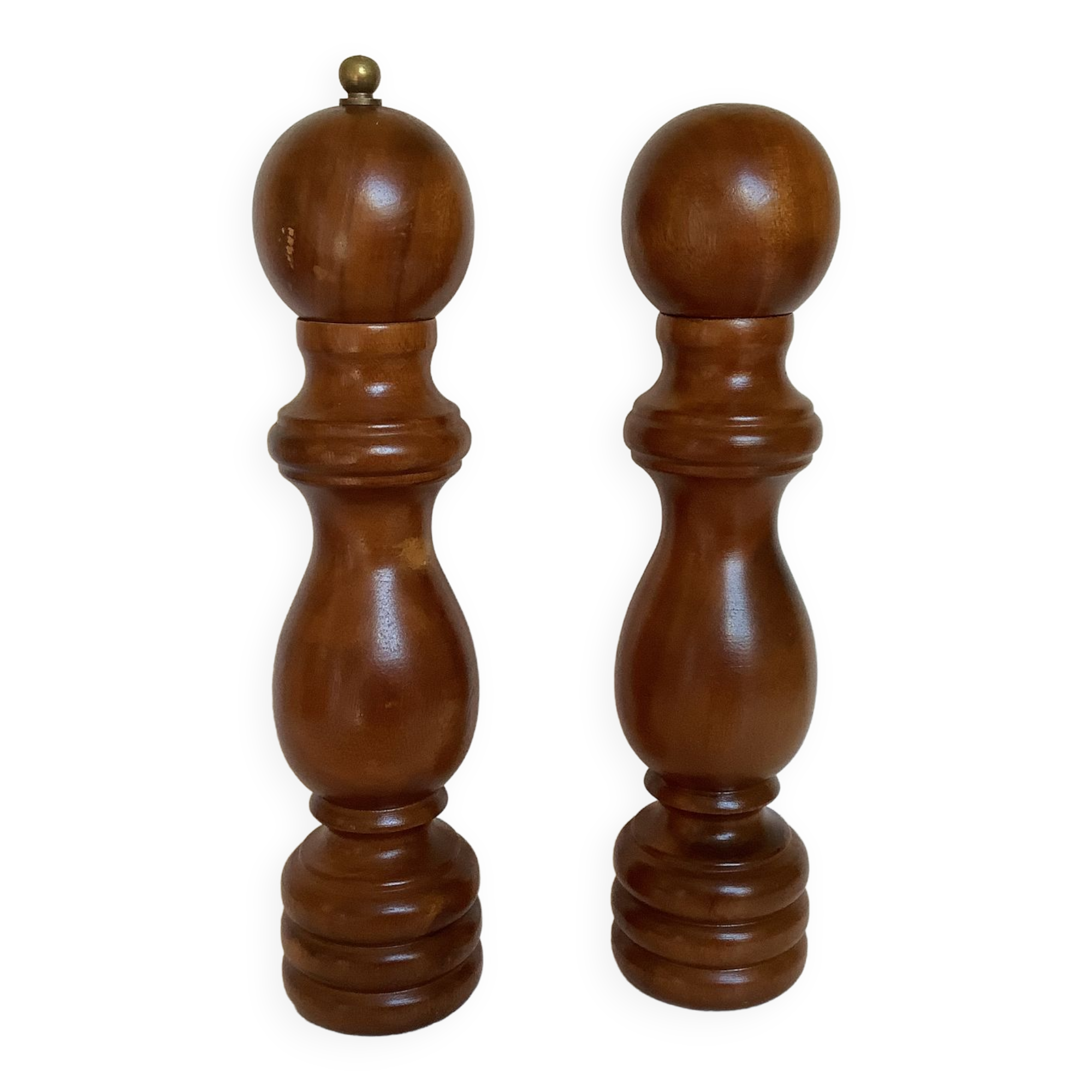 Salière et poivrier en bois grands sel et poivre