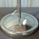 Articulated desk lamp in chrome metal, circa 1960.