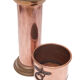 Copper planter and pedestal
