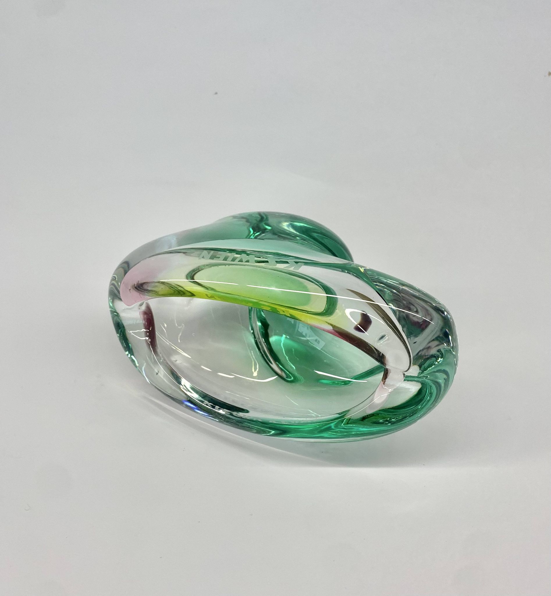 Bowl by Jozef Hospodka for Chribska Sklarna, 1960