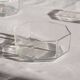 Set of 4 octagonal glass bowls/dishes, Arcoroc France