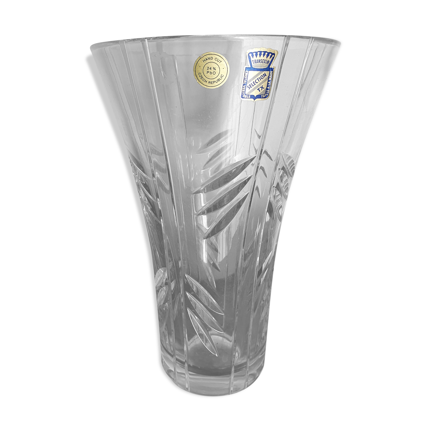 Crystal vase from the Czech Republic