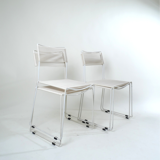 4 chaises Jodi « spaghetti » par Sintesi, Italie 1980