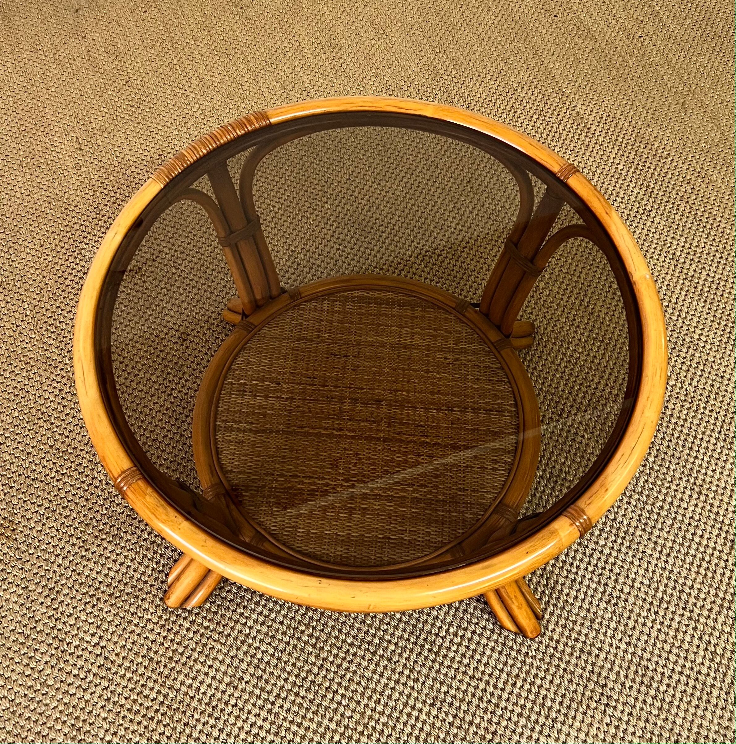 Rattan coffee table