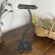 Modernist candlestick in wrought iron