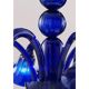 Contemporary Pop Blue-Ocean Murano Style Glass Chandelier 8 Arms