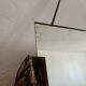 Ancien miroir Art déco métal pompons 45x75cm