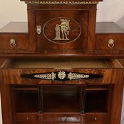 Secrétaire à abattant néoclassique en acajou, vers 1780