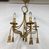 Golden chandelier 1970