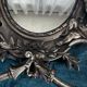 Rare pair of mirror sconces with putti. Napoleon III / Art Nouveau ~
