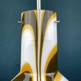 Mid-century brown opaline glass pendant, Murano, Italy, 1950s