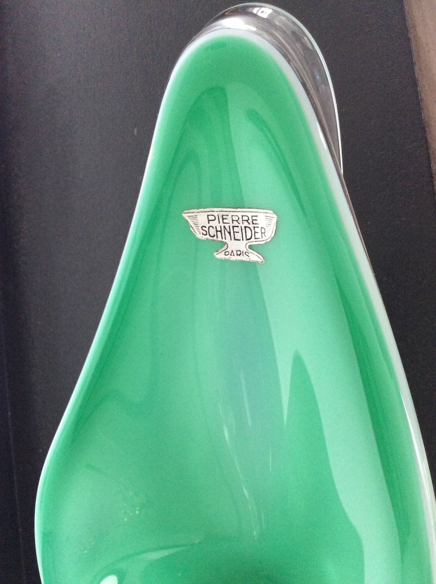 Empty pocket Pierre Schneider Paris in glass paste 70s
