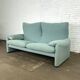 Canapé Cassina Maralunga turquoise / vert conçu par Vico Magistretti