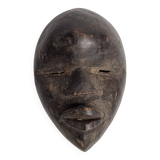 Passport mask, Dan in patinated wood – Ivory Coast, 20th century, 13 cm