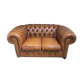 Canapé chesterfield havane