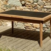 Splendide ancienne table scandinave à rallonges rénovée en chêne 2m58m