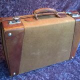 Leather suitcase