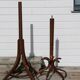 Baumann parrot coat rack, simple, dark beech