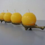 Brutalist Bronze Candleholder by Michael Harjes, 1960s