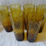Set of 6 orangeade glasses