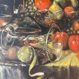 Painting "Still life with lemon" cf. Pieter Claesz by Yoram LUKOV (born in 1940)