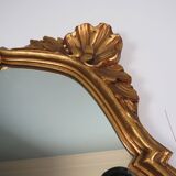 Vintage Hollywood Regency gold mirror, mid-century style, Belgium 1s.