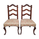 Paire de chaises anciennes pieds sabot