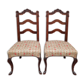 Pair of old chairs feet hoof