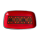 Plateau / plat de service vintage en émail rouge SILIT