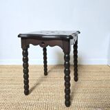 Antique turned wood stool