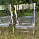 Folding plexiglass chairs