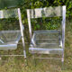 Chaises pliantes plexiglas