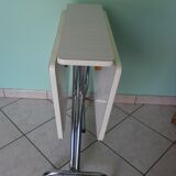 Formica foldable table, chrome feet - 60s