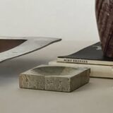 Large brushed metal (aluminum) pocket, 20th century design