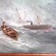 Marine painting in oil on canvas by Paul SEIGNON, late 19th century.