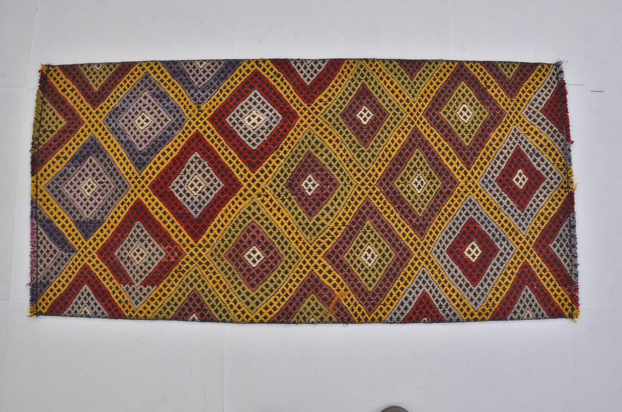 Oushak Geometric Vintage Small Rug sku 3850