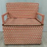 Banc coffre enfant en scoubidou