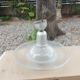 Holophane art deco glass pendant light