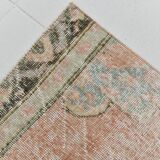 3x12 Vintage Blush Pink Classic Persian Runner Rug, 90x358Cm