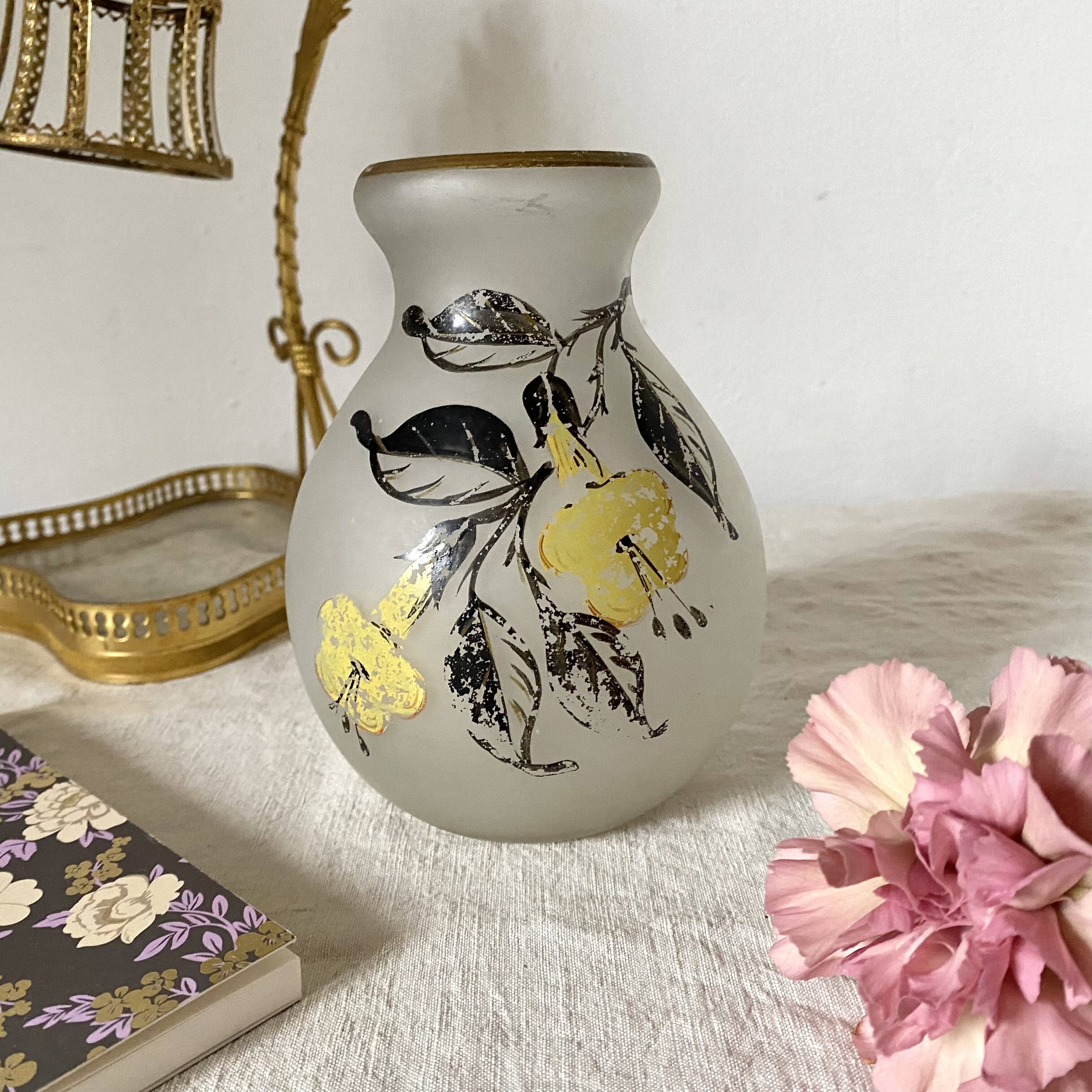 Glass paste vase 1900