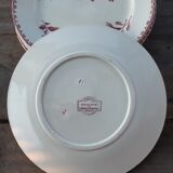 Set of 6 flat plates Sarreguemines Favorite