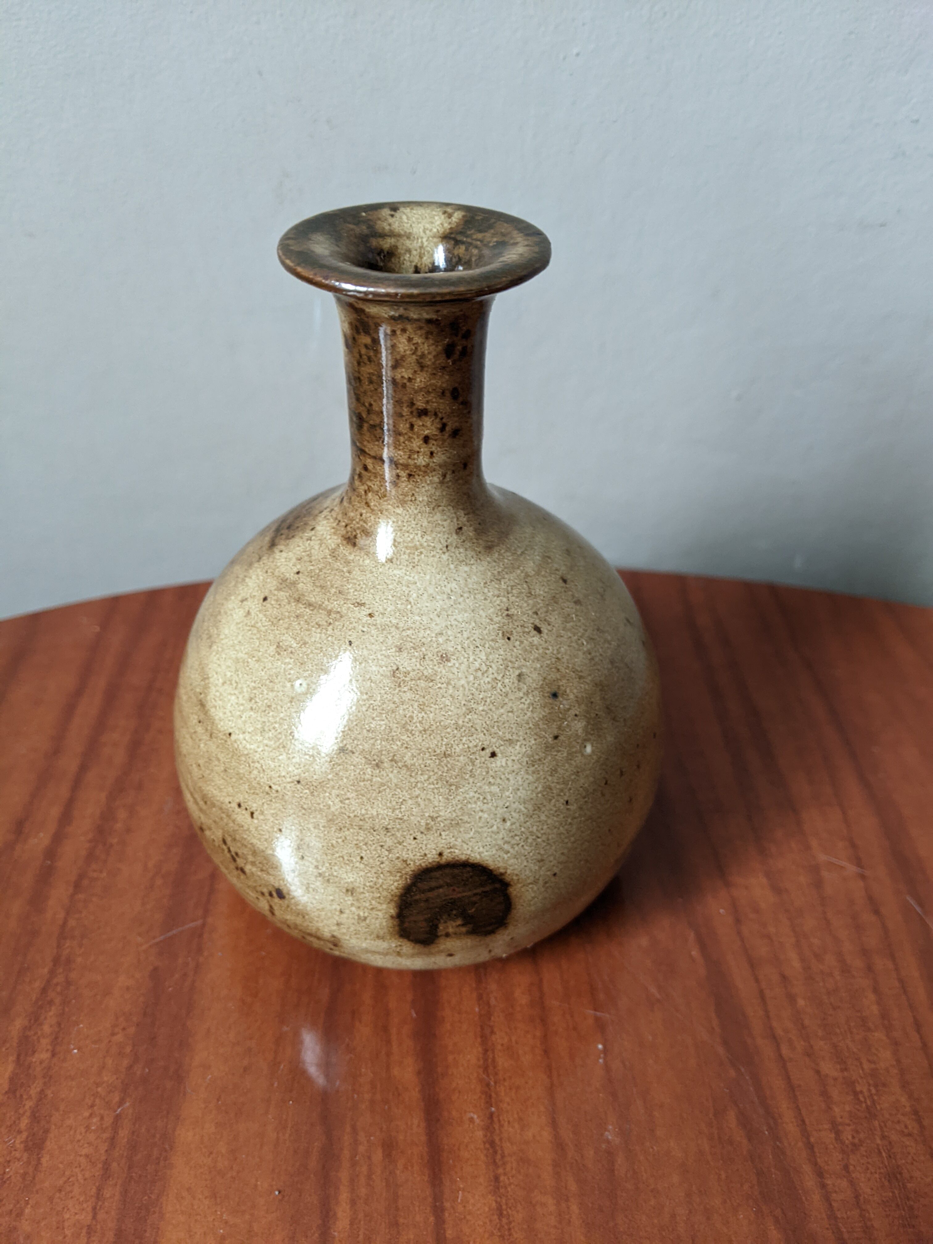 Handmade stoneware soliflore Scandinavian countryside pottery